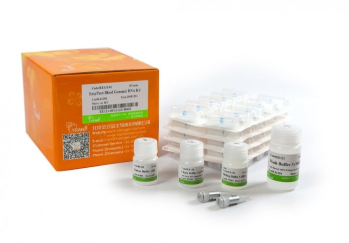EasyPure Blood Genomic DNA Kit  (with RNase A), EE121-01 /  EE121-02